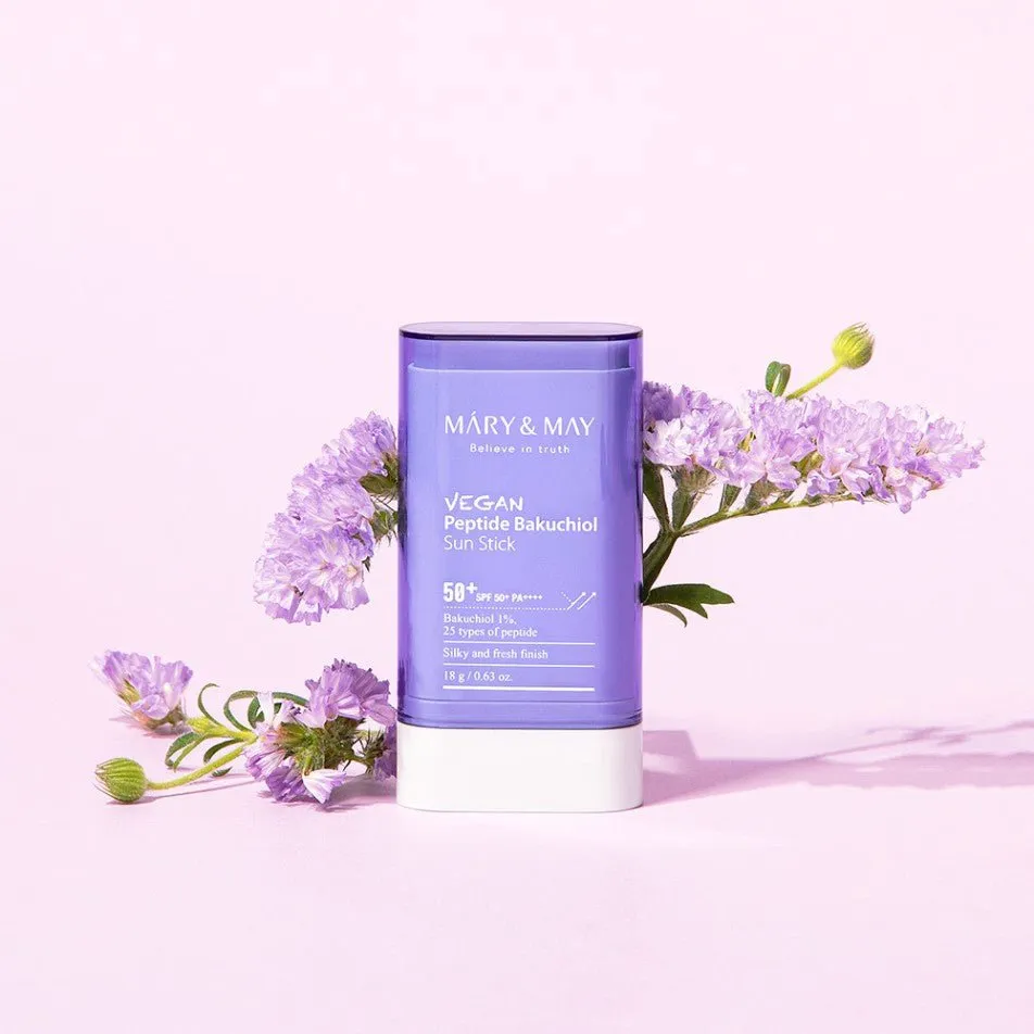 Mary&May CICA Soothing Sun Cream   Vegan Peptide Bakuchiol Sun Stick Duo Set