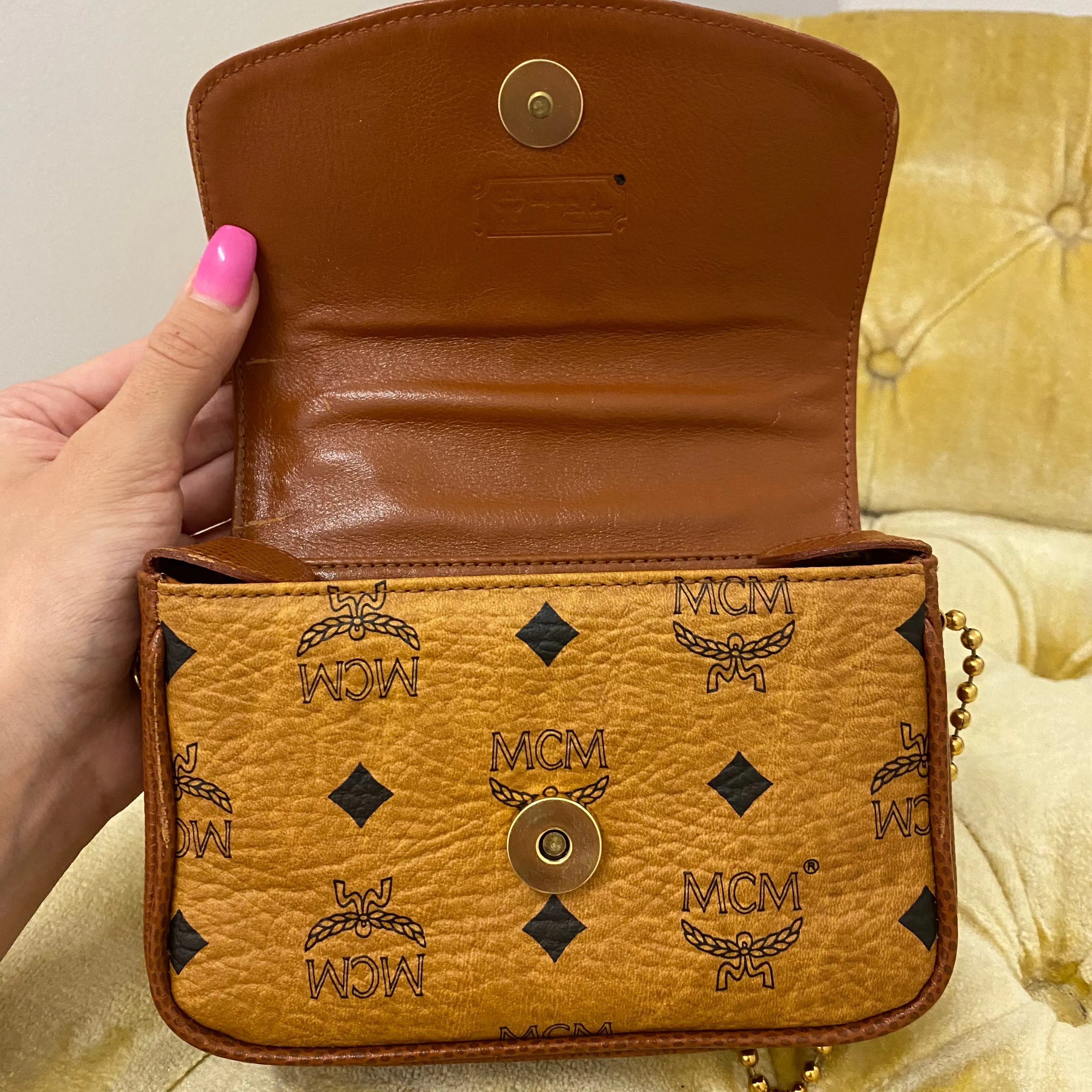 MCM Vintage Visetos Mini Bag