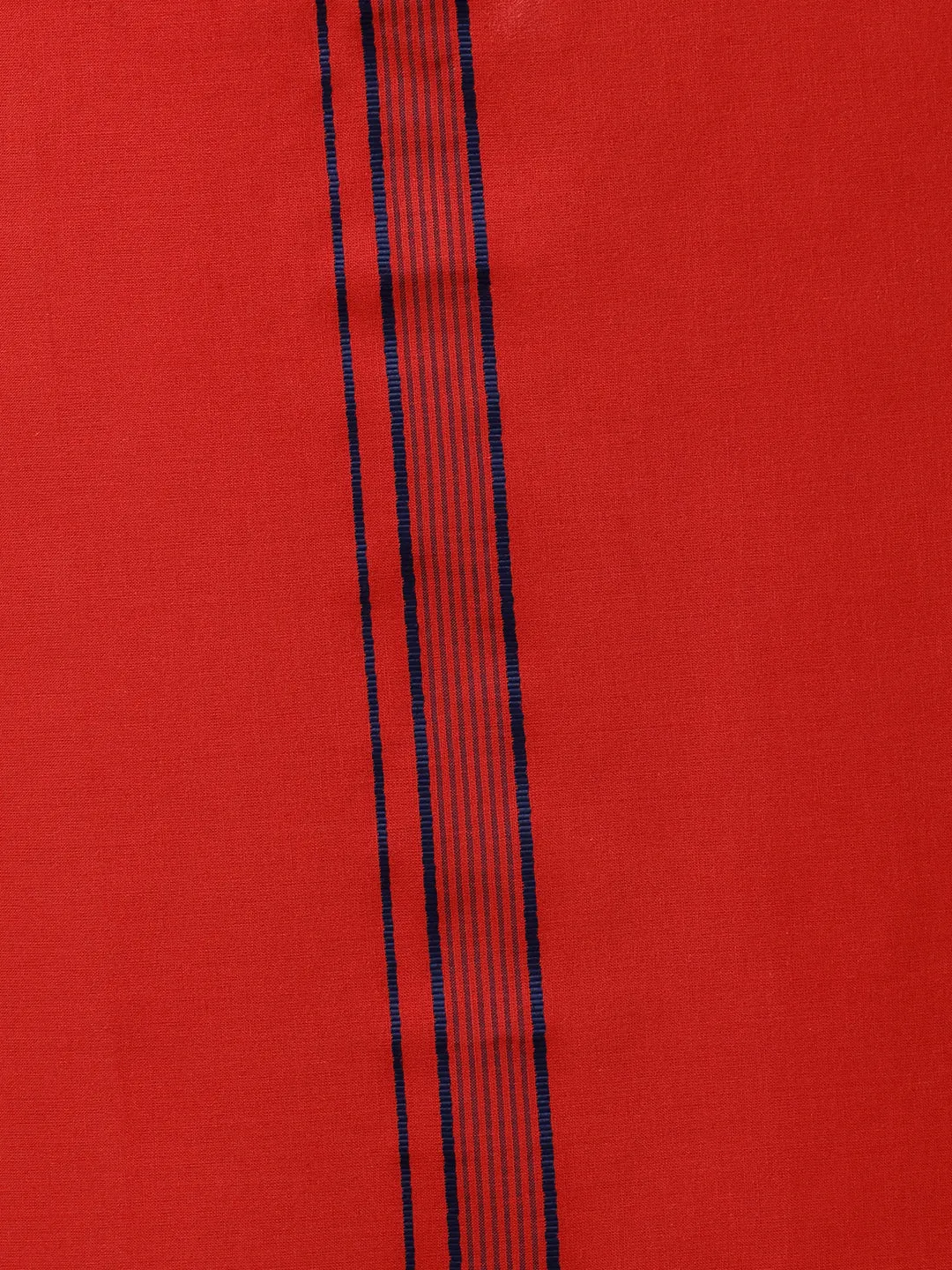 Men Fancy Border Dhoti Red Charming Line Colour 11