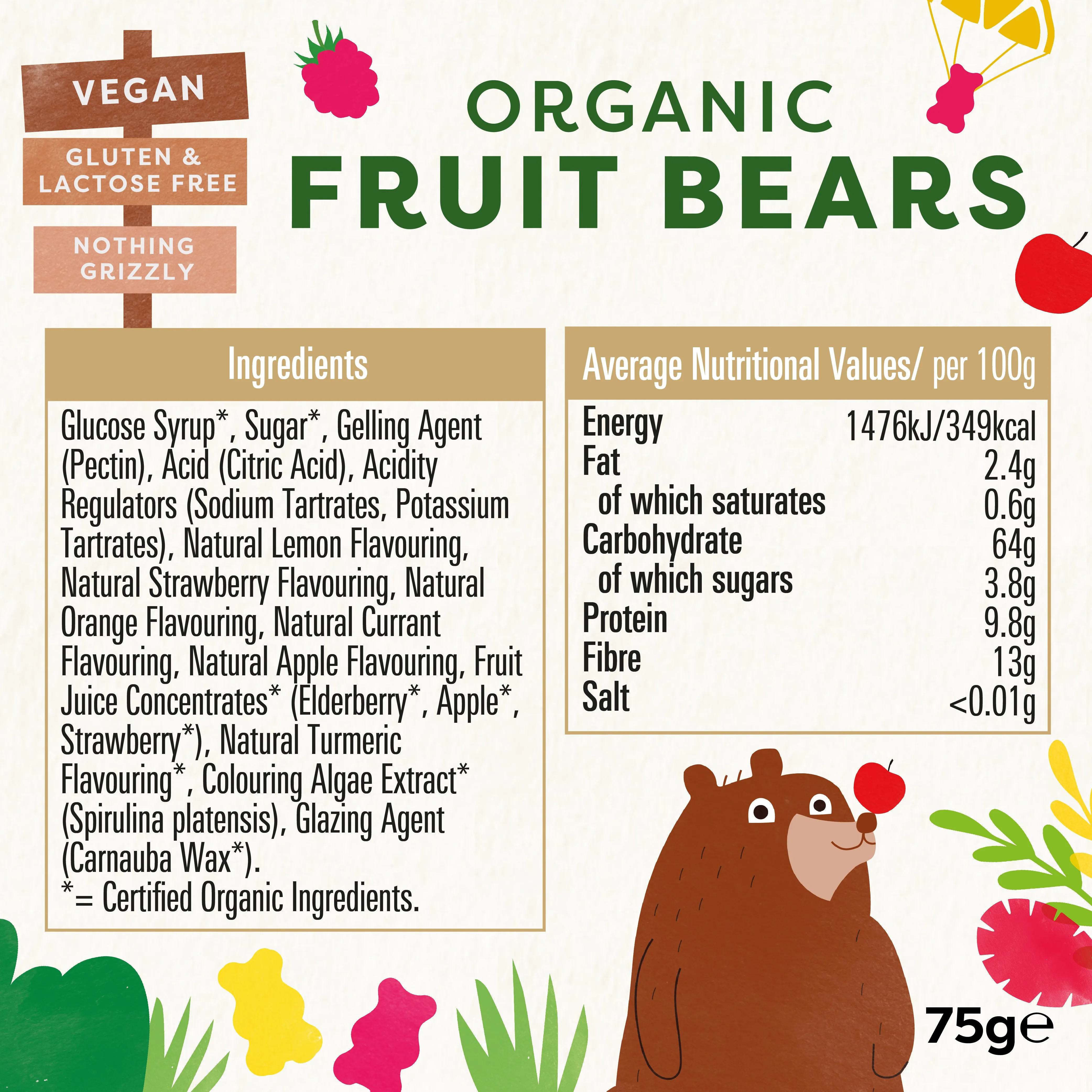 MINI FRUIT BEARS - 10 PACK