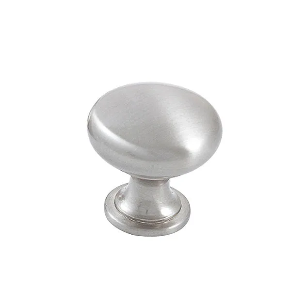 Momo Handles Florencia Plain Knob 29mm Brushed Nickel