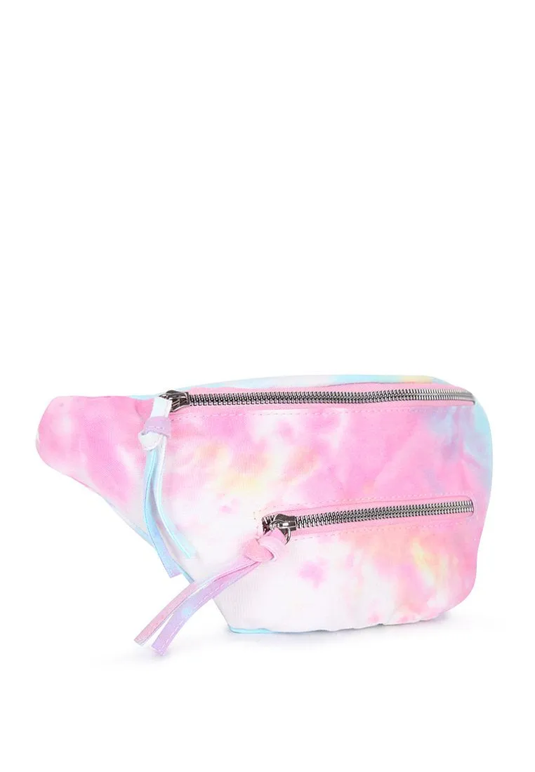 Multicolor Tie Dye Waist Bag