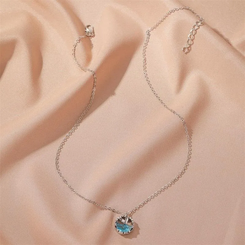 Ocean Blue Mermaid Necklace