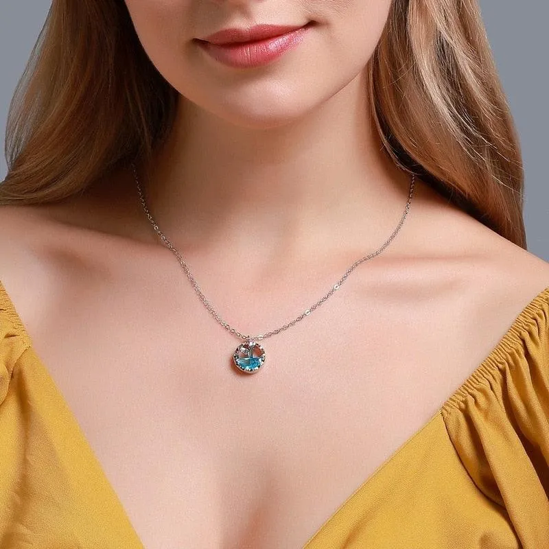 Ocean Blue Mermaid Necklace
