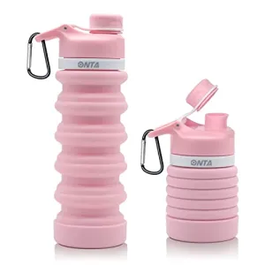 ONTA Collapsible Water Bottle- BPA Free Silicone Foldable Water Bottle