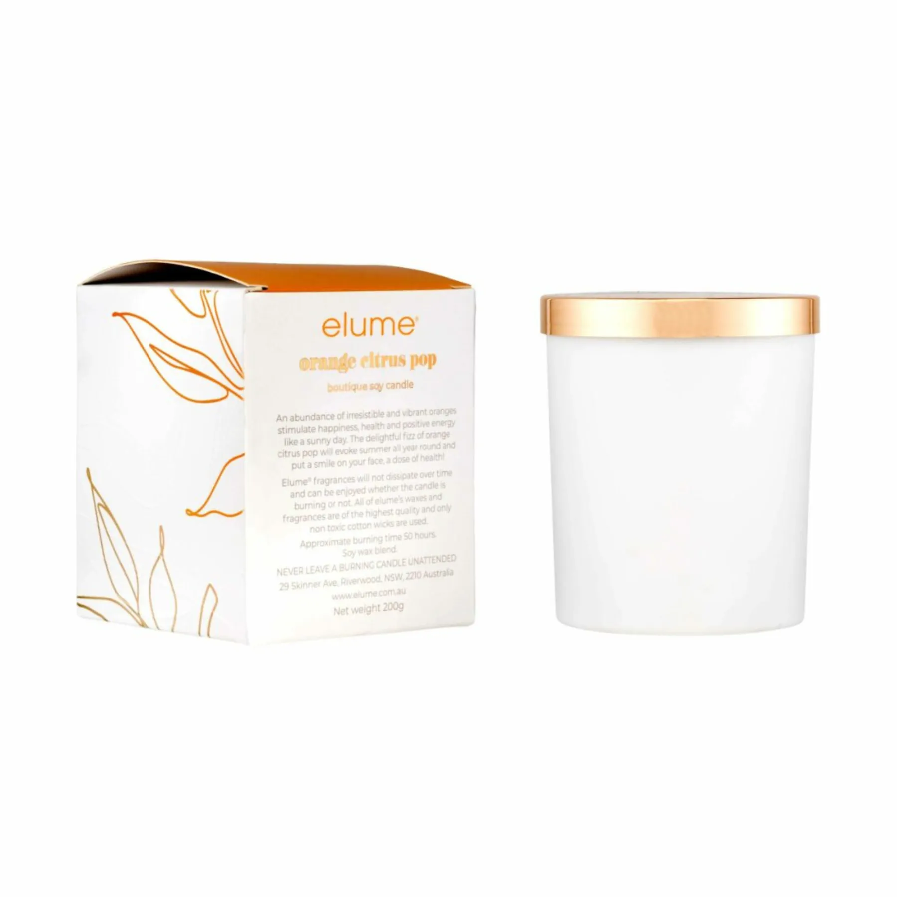 Orange Citrus: Elume Boutique Soy Candle