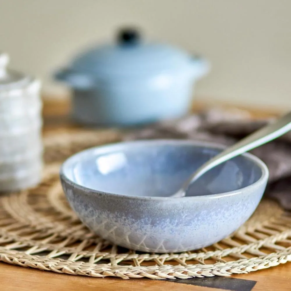 Paisley Bowl, Blue, Stoneware