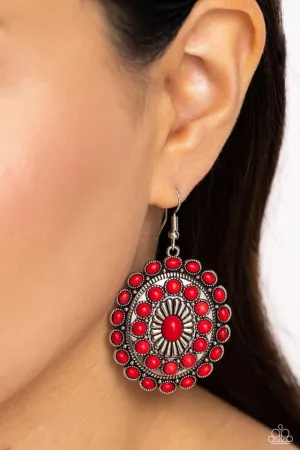 Paparazzi Earring ~ Bohemian Badlands - Red