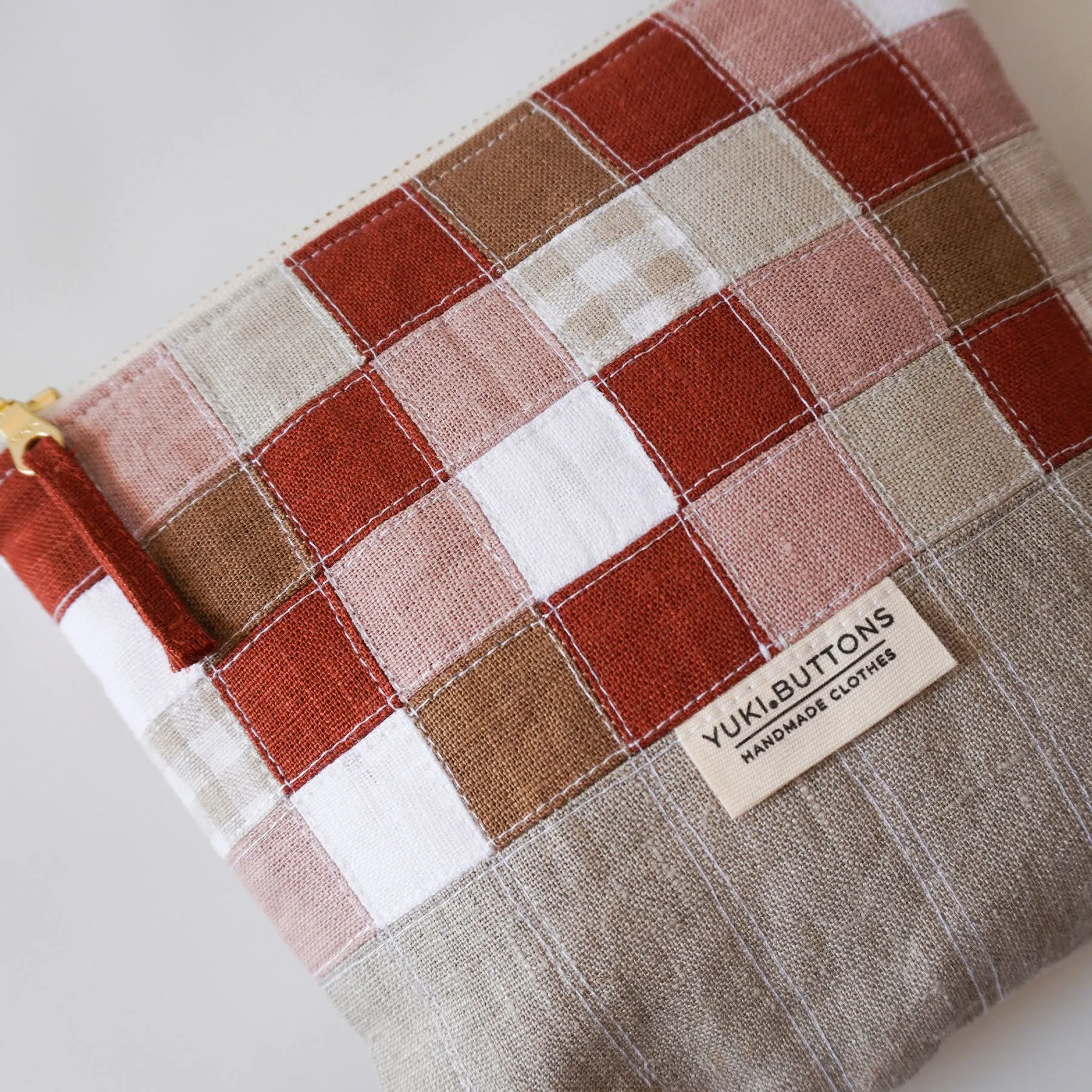 PATCHWORK ZIPPER POUCH No. 5