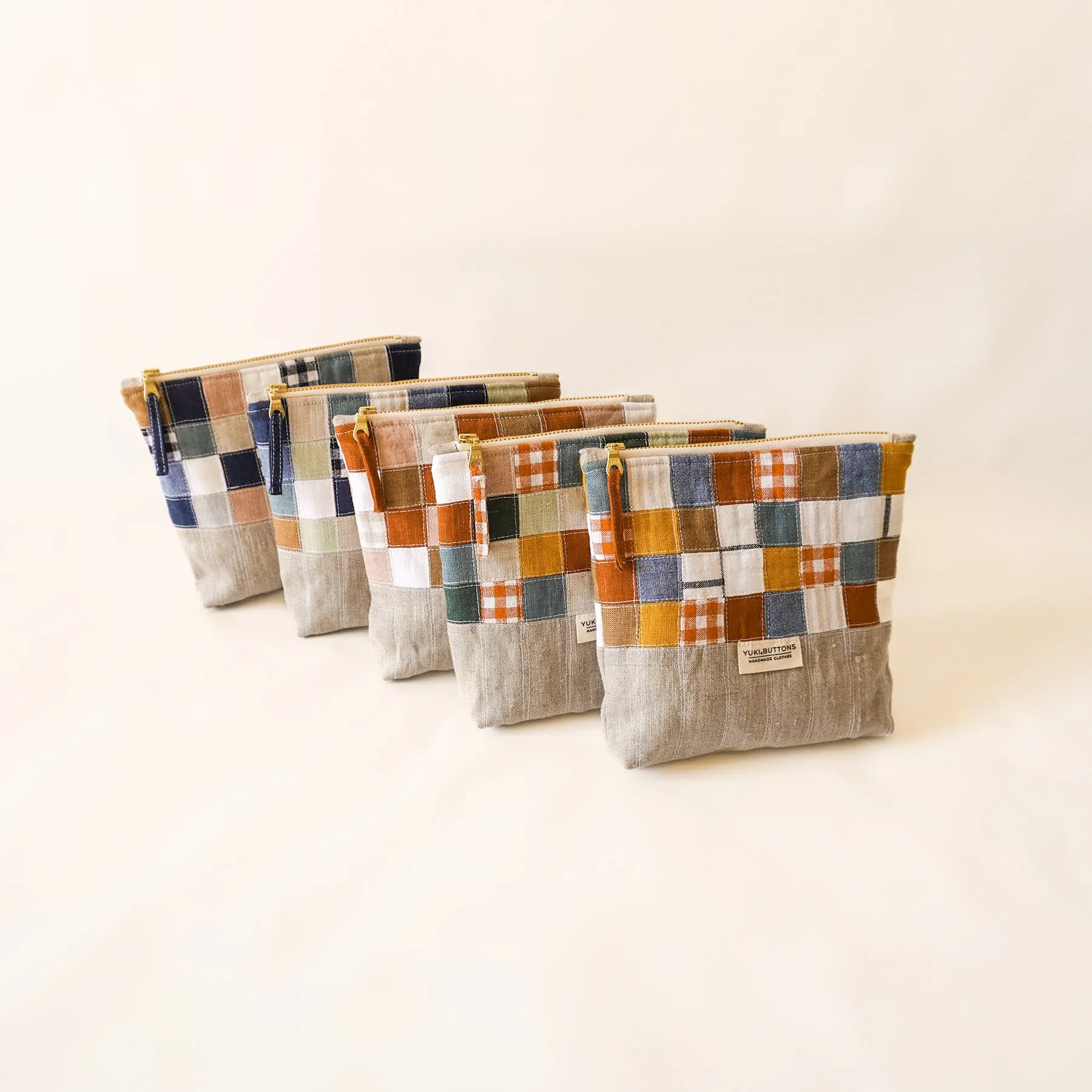 PATCHWORK ZIPPER POUCH No. 5