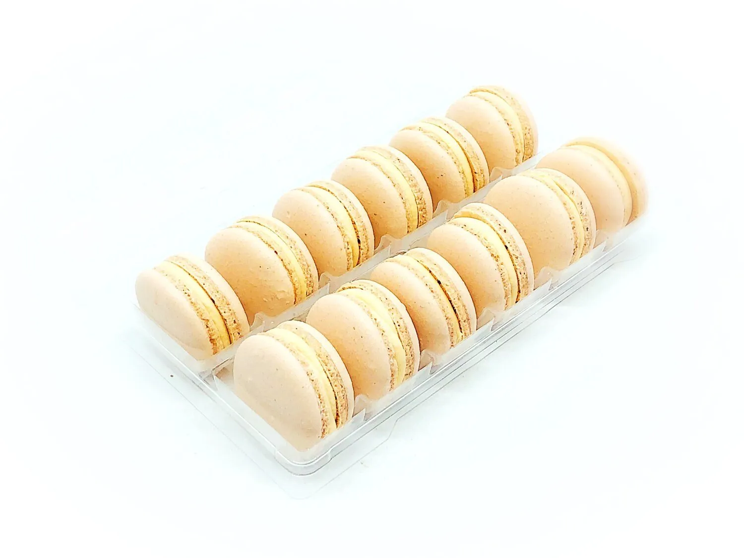 Peach Vegan Macarons