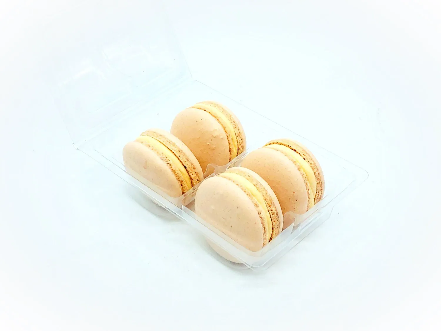 Peach Vegan Macarons