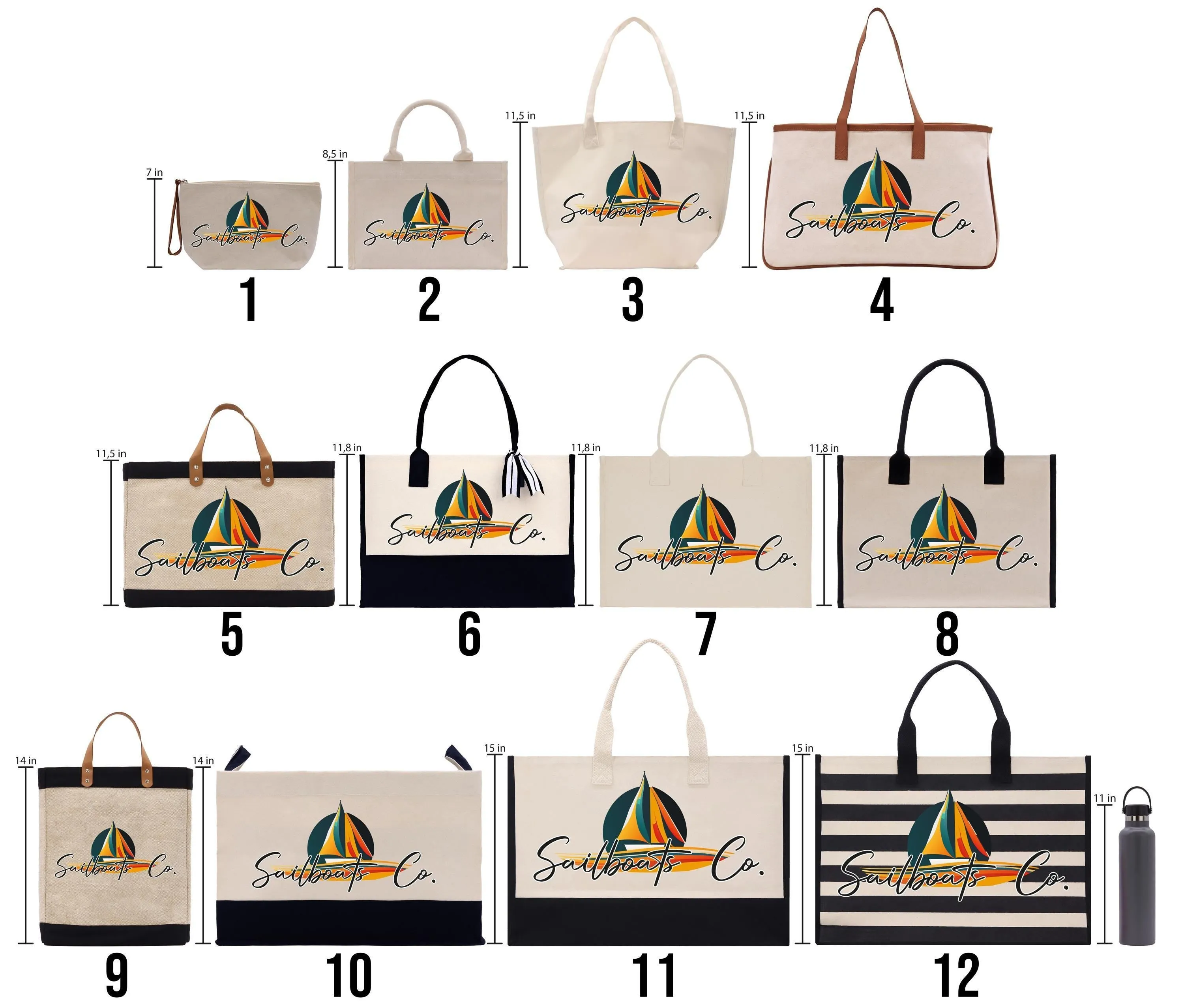 Personalized Year Mexico Cotton Canvas Tote Bag Custom Cancun Trip Bag Mexico Wedding Welcome Bag Party Favor Bags (MXTB1007)