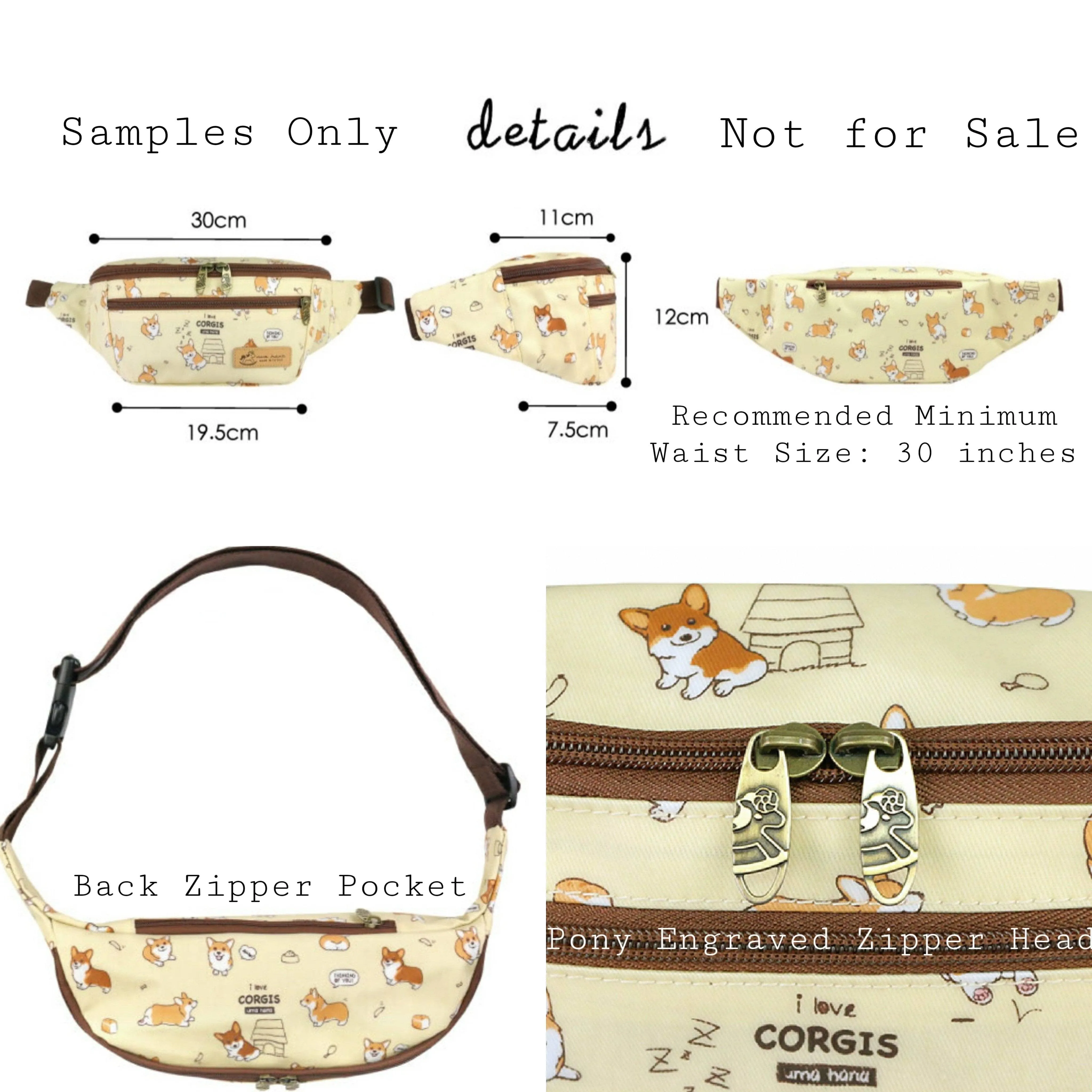 Pink Beer Corgi Fanny Pack