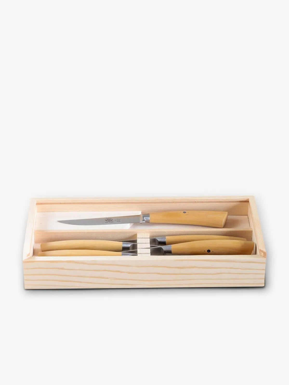 Plenum Steak Knife Set in Boxwood by Berti