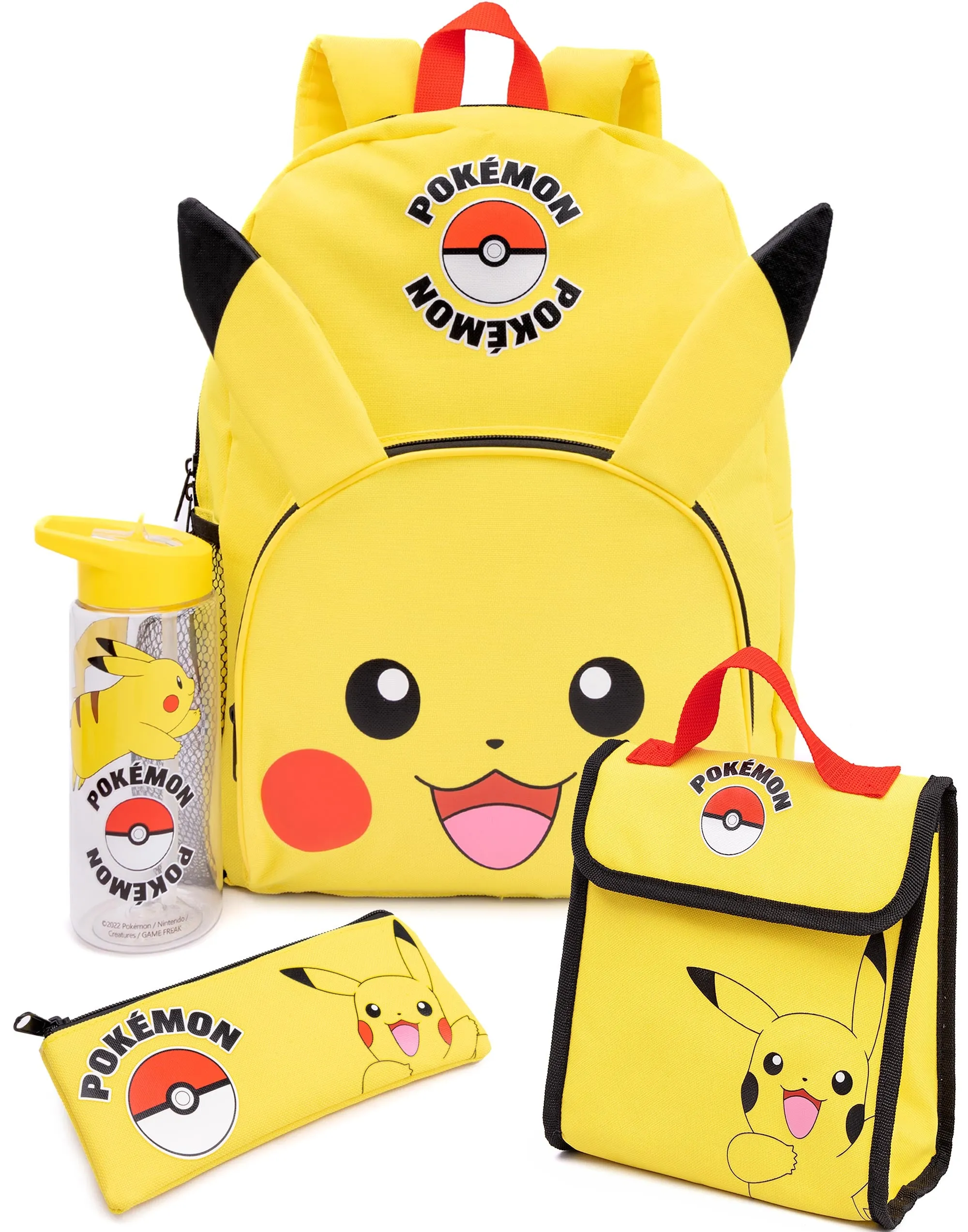 Pokemon 4 Piece Lunch Bag Backpack Set