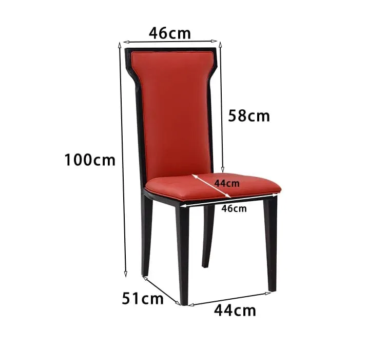 Premium Italian Design Dining Chairs with Faux Leather By Sillas De Comedor