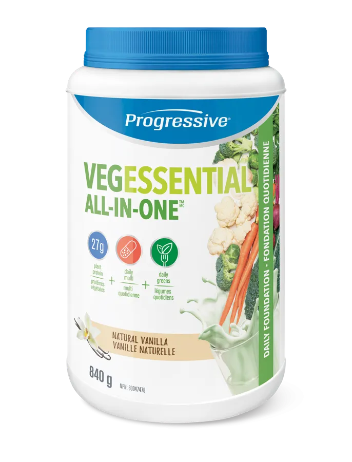 Progressive VegEssential All-In-One Natural Vanilla 840g
