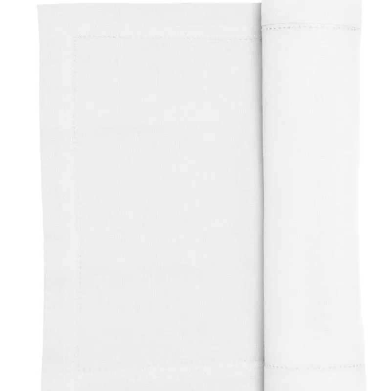 RANS Elegant Hemstitch White Runner