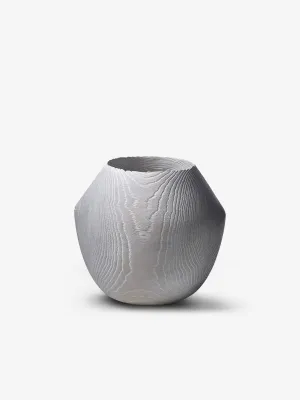Red Oak White Limed Vessel WLOR/18 by Friedemann Buehler