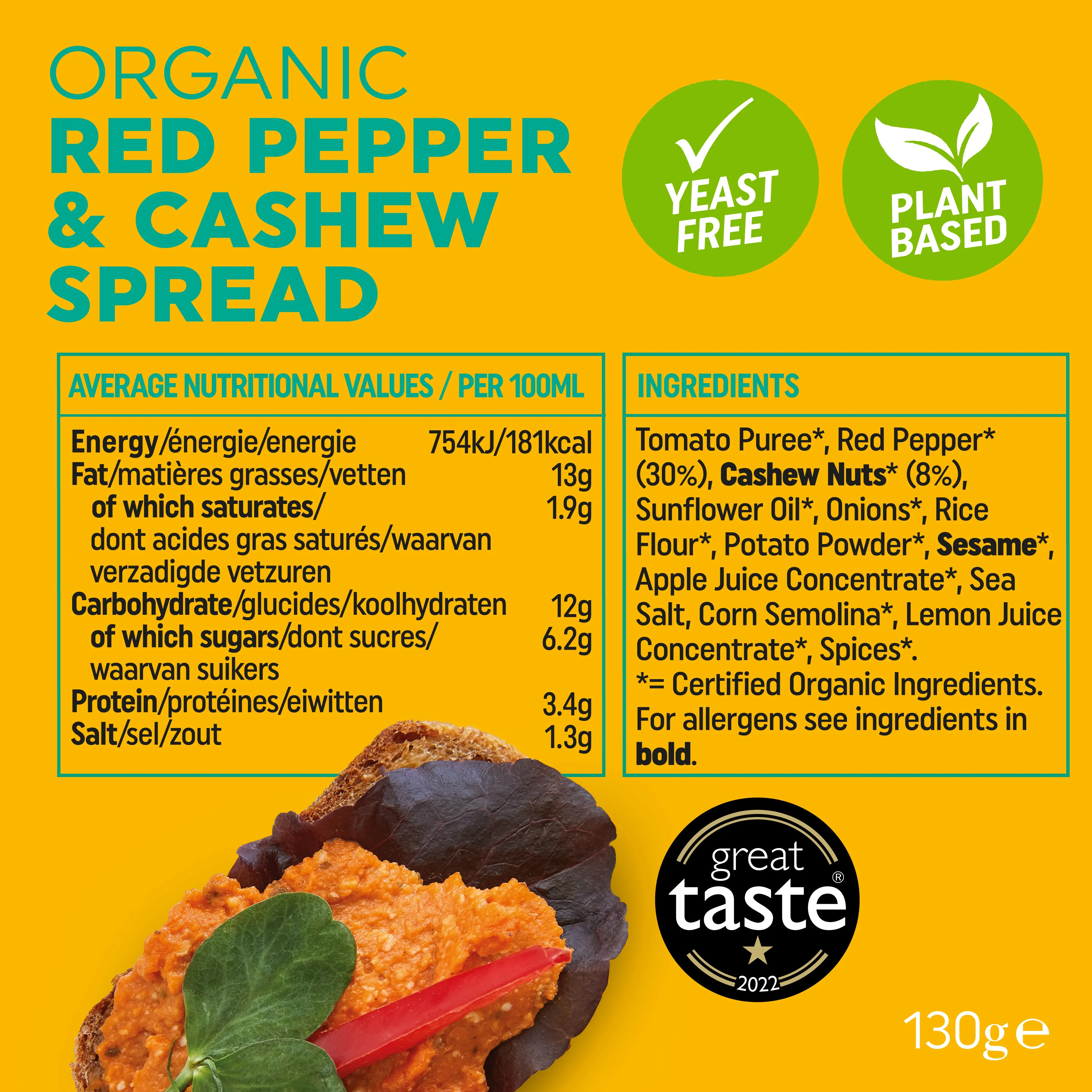 RED PEPPER AND CASHEW SPREAD