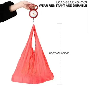 Reusable Foldable Shopping Bag - Rose Red