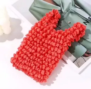 Reusable Foldable Shopping Bag - Rose Red
