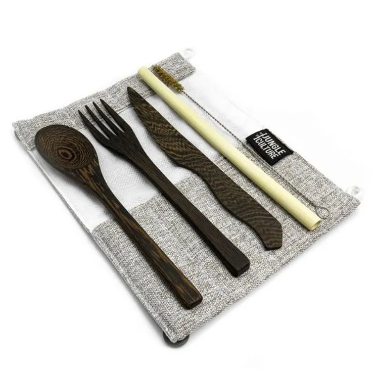 Reusable Wood Utensil Set