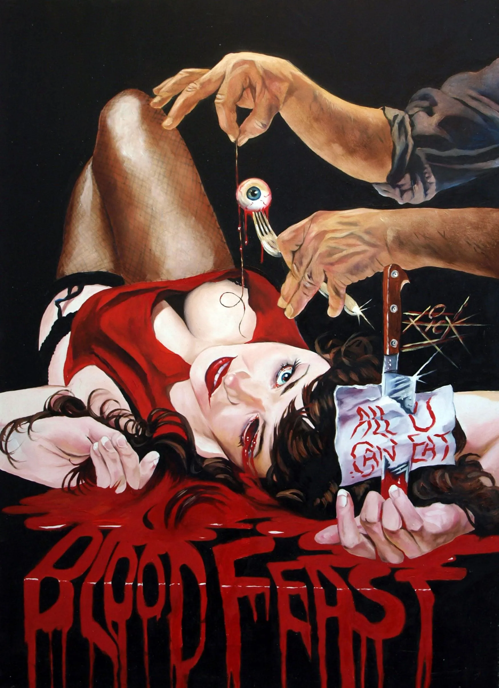 Rick Melton - Blood Feast - Erotic Horror - Art Print