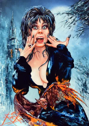 Rick Melton - Elvira - Scream Queens - Art Print
