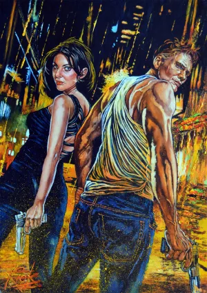 Rick Melton - Silent Trigger - Action Movies - Art Print