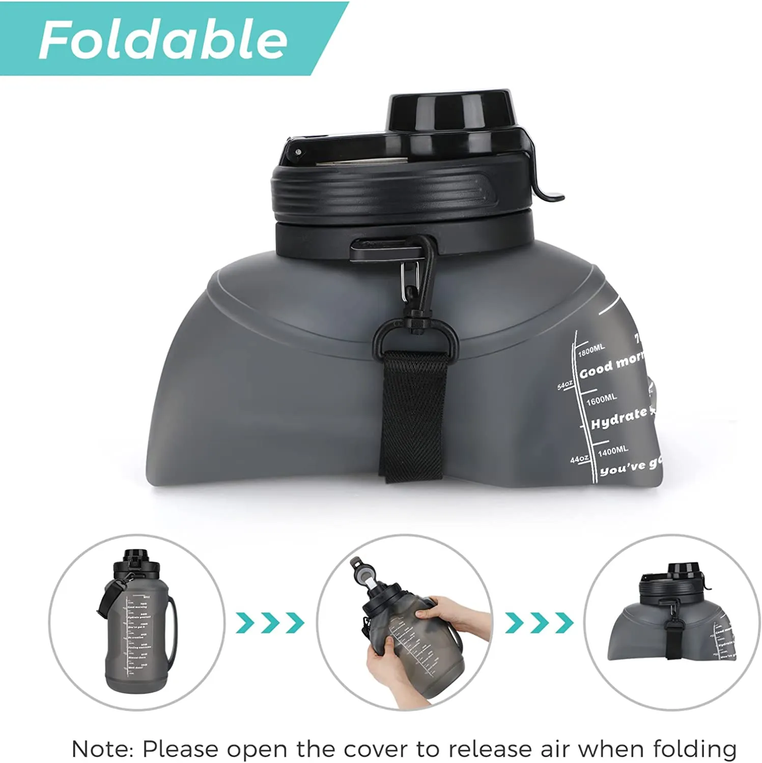 Roll-n-Go H2O - The Collapsible Silicone 2L