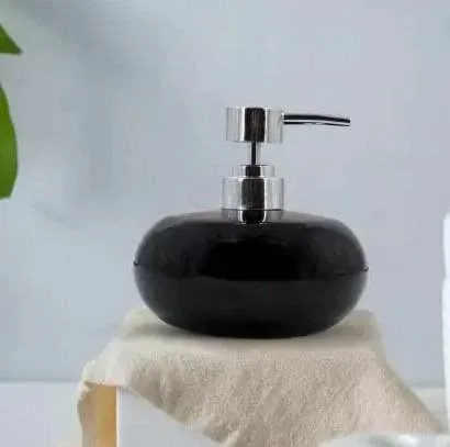 Round Ceramic Soap Dispenser
