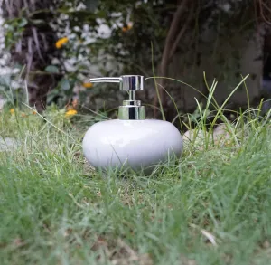Round Ceramic Soap Dispenser