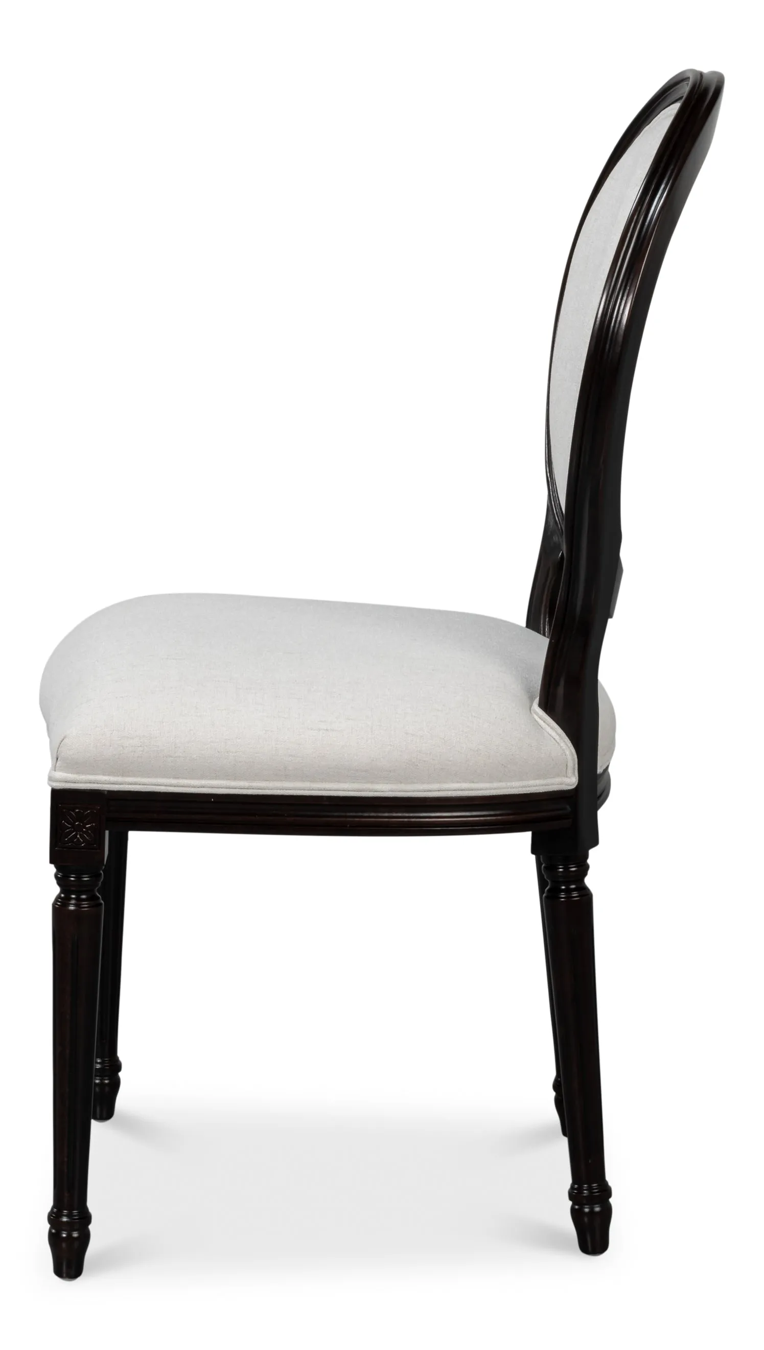 Sarreid - Oval Side Chair - Brown - Traditional - set of 2