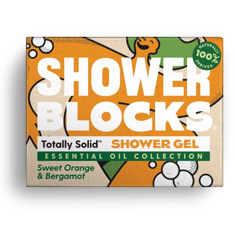 Shower Blocks Sweet Orange & Bergamot Solid Shower Gel
