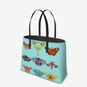 Silver Chrysalis II Leather Tote