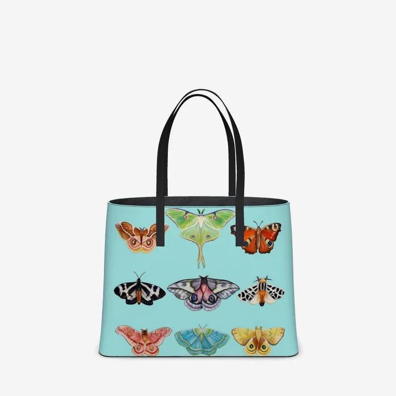 Silver Chrysalis II Leather Tote