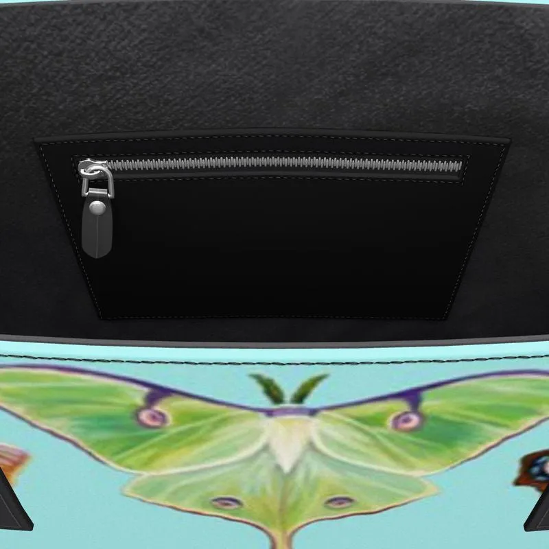Silver Chrysalis II Leather Tote