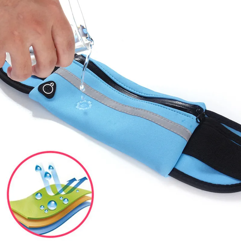 Slim Fitness Waist Bag with Pocket – Perfect for Running, Hiking, Cycling, and Gym Workouts!