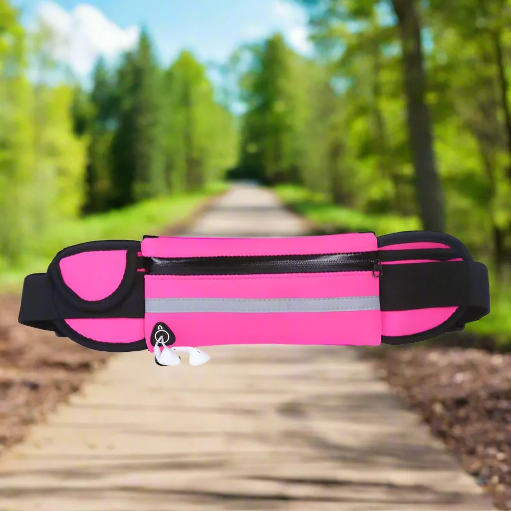 Slim Fitness Waist Bag with Pocket – Perfect for Running, Hiking, Cycling, and Gym Workouts!