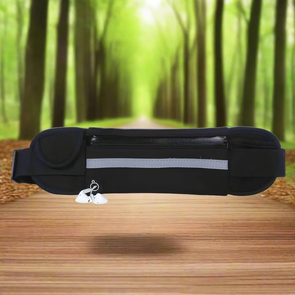 Slim Fitness Waist Bag with Pocket – Perfect for Running, Hiking, Cycling, and Gym Workouts!