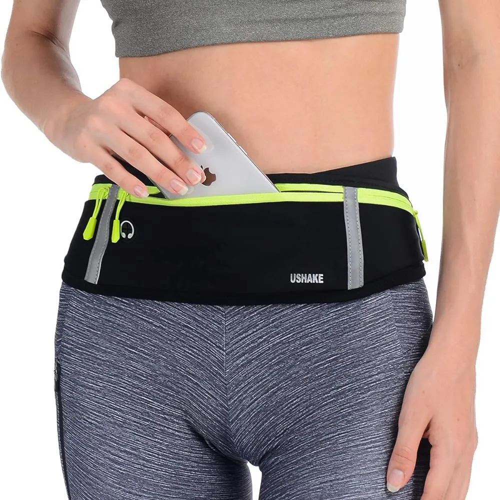Slim Fitness Waist Bag with Pocket – Perfect for Running, Hiking, Cycling, and Gym Workouts!