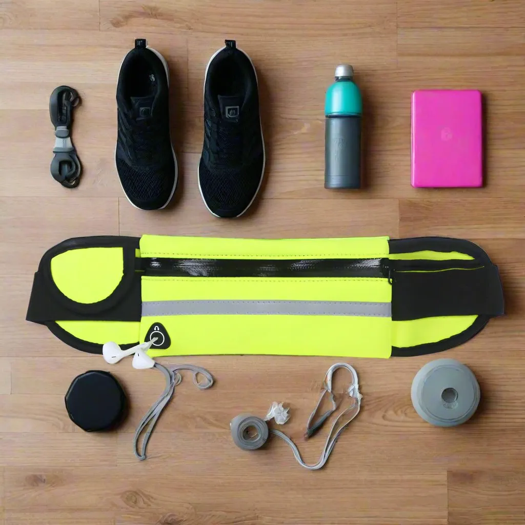 Slim Fitness Waist Bag with Pocket – Perfect for Running, Hiking, Cycling, and Gym Workouts!