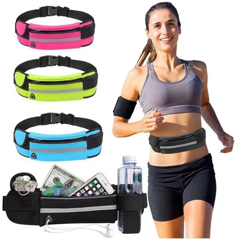 Slim Fitness Waist Bag with Pocket – Perfect for Running, Hiking, Cycling, and Gym Workouts!