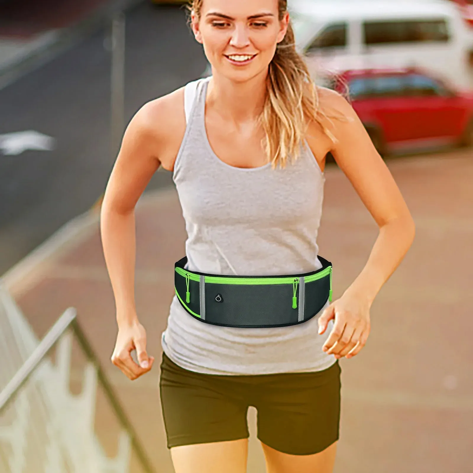 Slim Fitness Waist Bag with Pocket – Perfect for Running, Hiking, Cycling, and Gym Workouts!