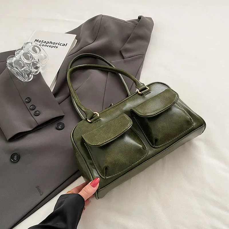 Small Shoulder Bag with Pockets