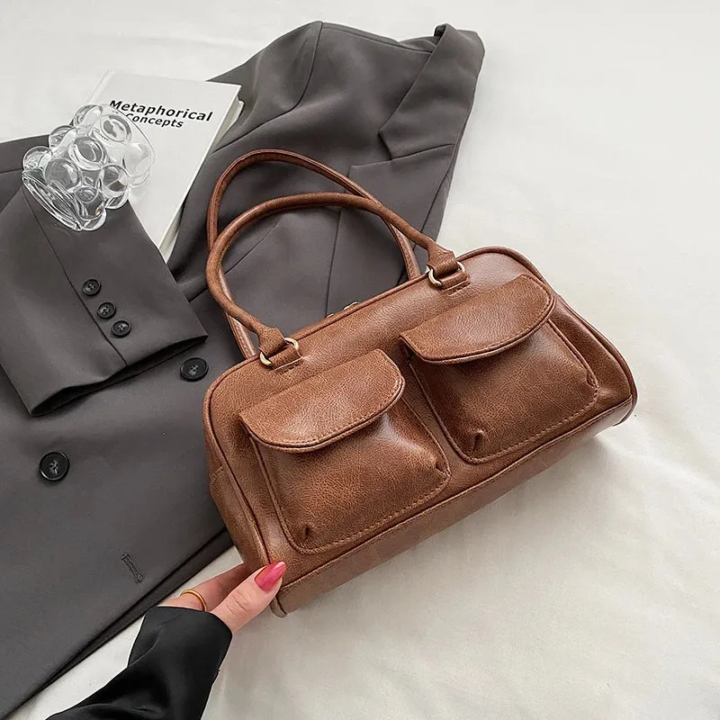 Small Shoulder Bag with Pockets
