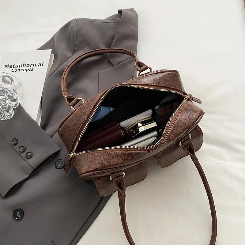 Small Shoulder Bag with Pockets