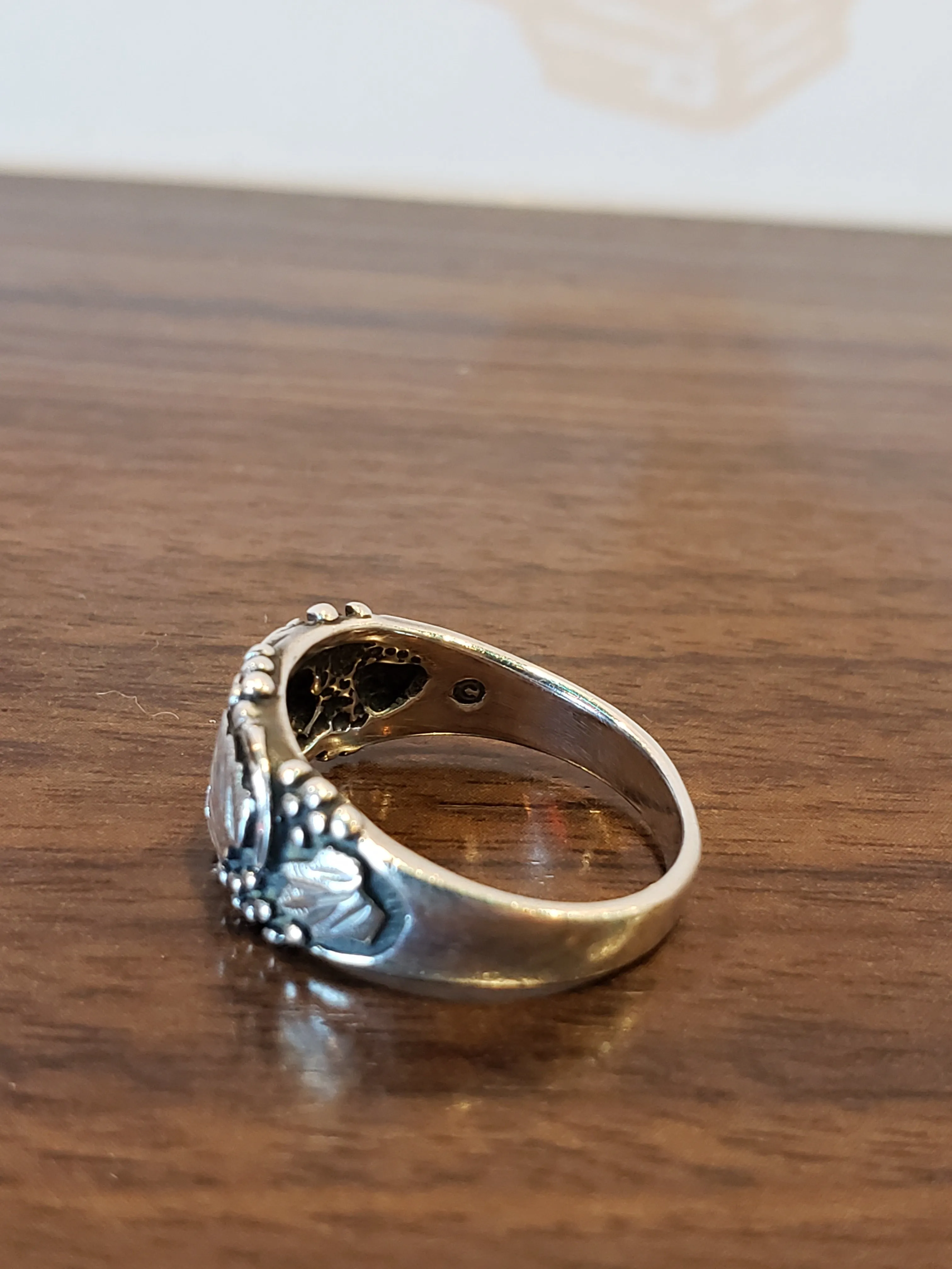 Sterling and Black Hills Gold Ring Size 8.5
